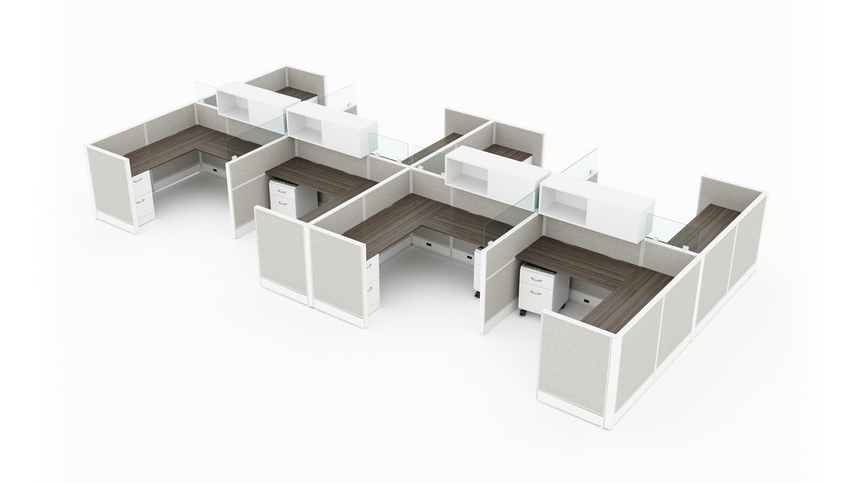 Compile 8 Person 42" H 6'x6' System Typical | CM505