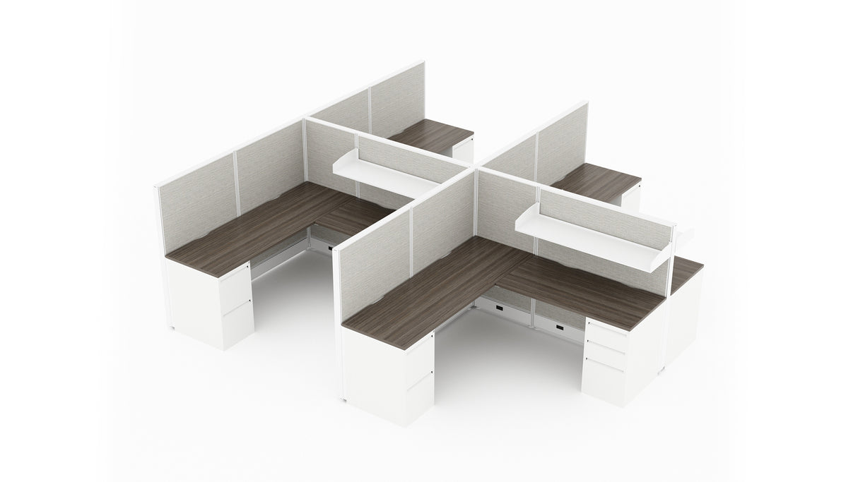 Compile 4 Person 54" H 6'x6' System Typical | CM511