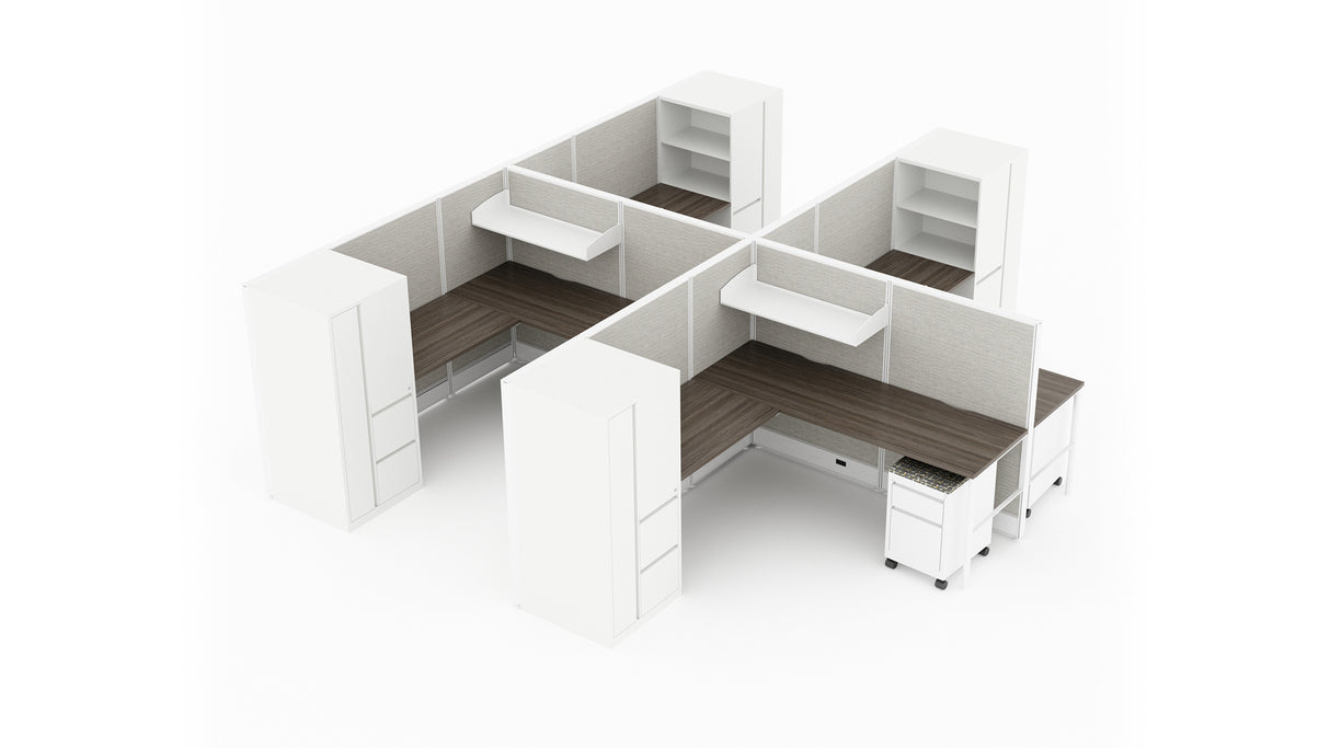 Compile 4 Person 54" H 6'x8' System Typical | CM513