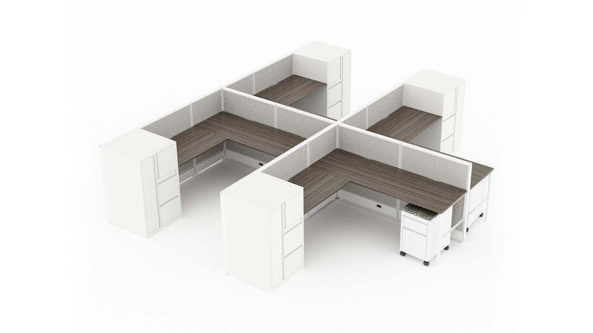 Compile 6 Person 42" H 6'x8' System Typical | CM514