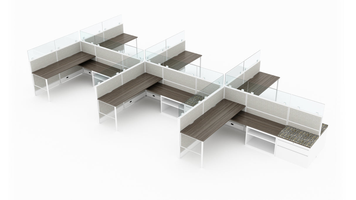 Compile 6 Person 42" H 6'x8' System Typical | CM516