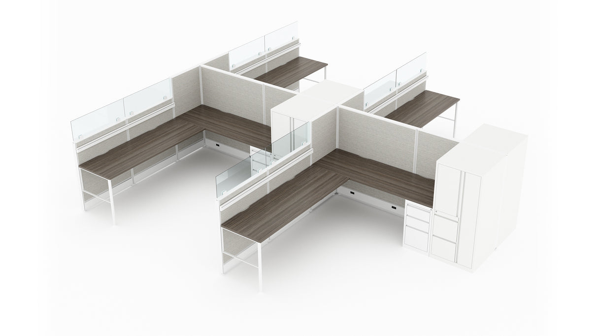 Compile 4 Person 54" H 8'x8' System Typical | CM518