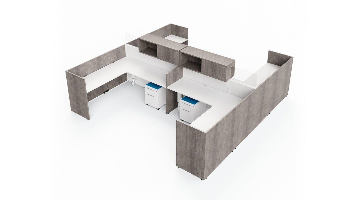 Compile 4 Person 66" H 9'x9' System Typical | CM536GLH