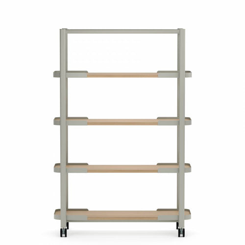 Collaborative Spaces™ 48"W Shelf Cart with 5 Open Storage Shelves | SCCS1848