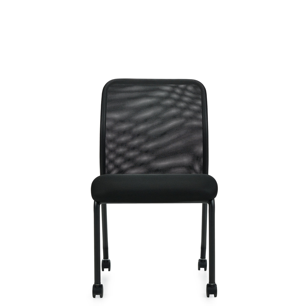 Armless Mesh Back Guest w/ Casters | OTG11761B