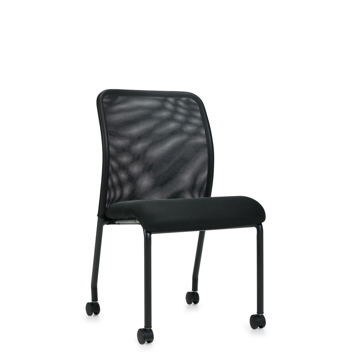 Armless Mesh Back Guest w/ Casters | OTG11761B
