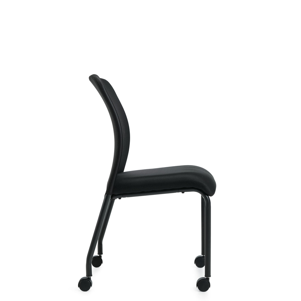 Armless Mesh Back Guest w/ Casters | OTG11761B