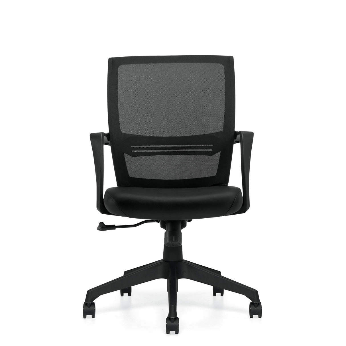 Low Back Mesh Back Tilter w/ Luxhide Seat | OTG13026B