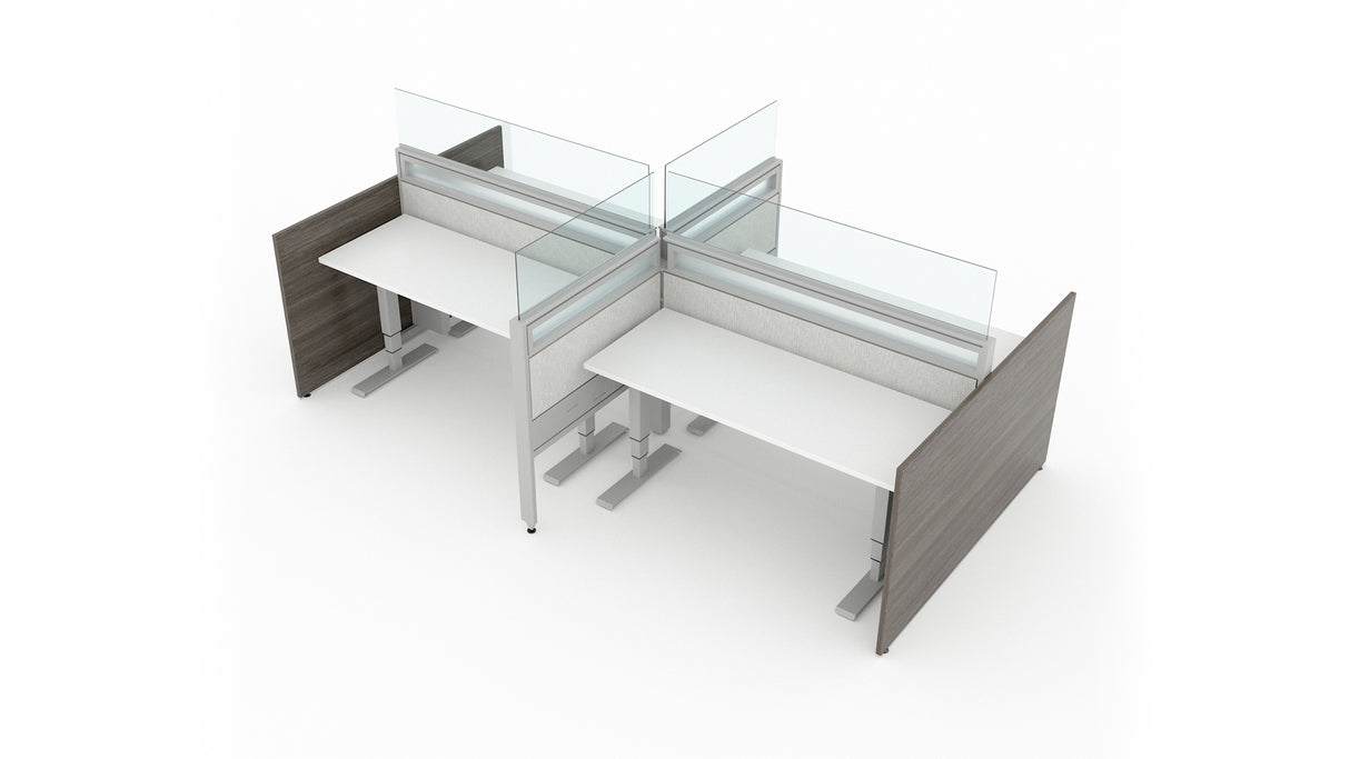 Evolve 4 Person 24" H 60" W Power Beam Typical | EPB504W