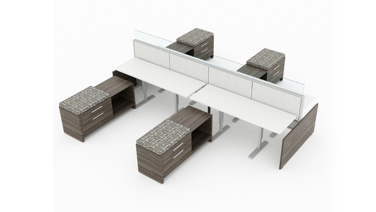 Evolve 4 Person 24" H 72" W Power Beam Typical | EPB512