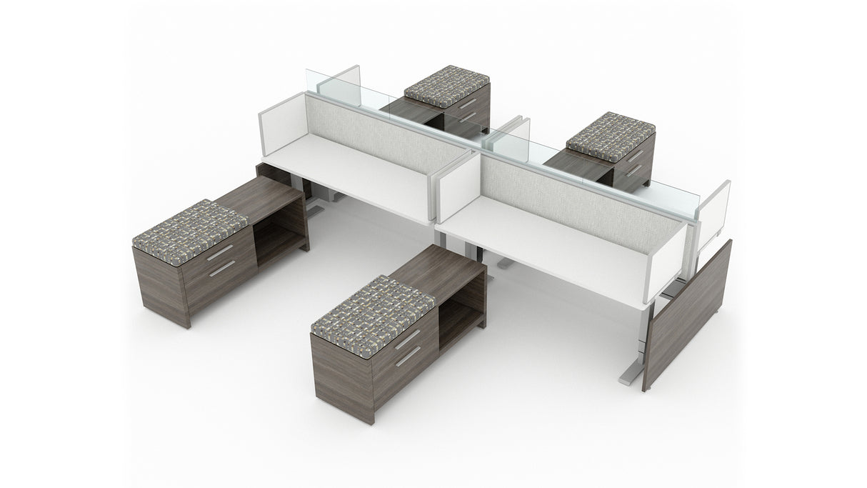 Evolve 6 Person 24" H 72" W Power Beam Typical | EPB512W