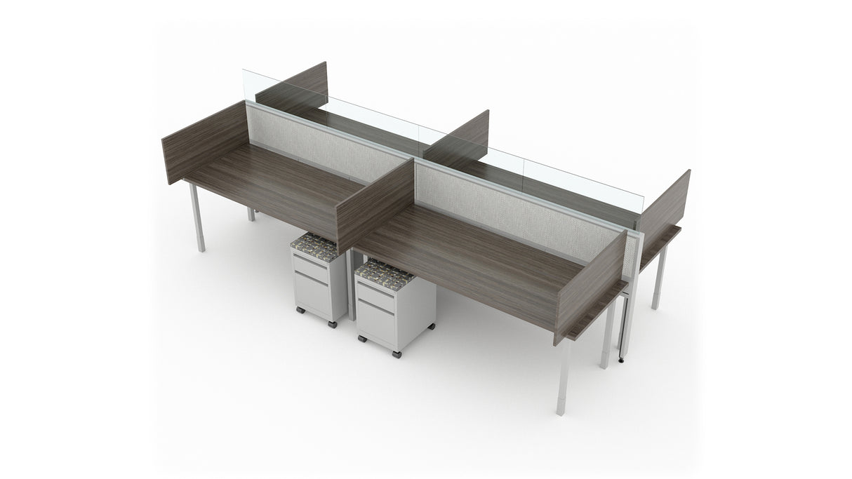 Evolve 4 Person 30" H 72" W Power Beam Typical | EPB519W