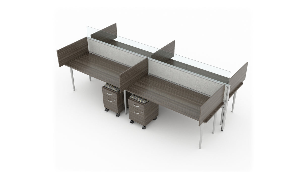 Evolve 4 Person 30" H 72" W Power Beam Typical | EPB520W