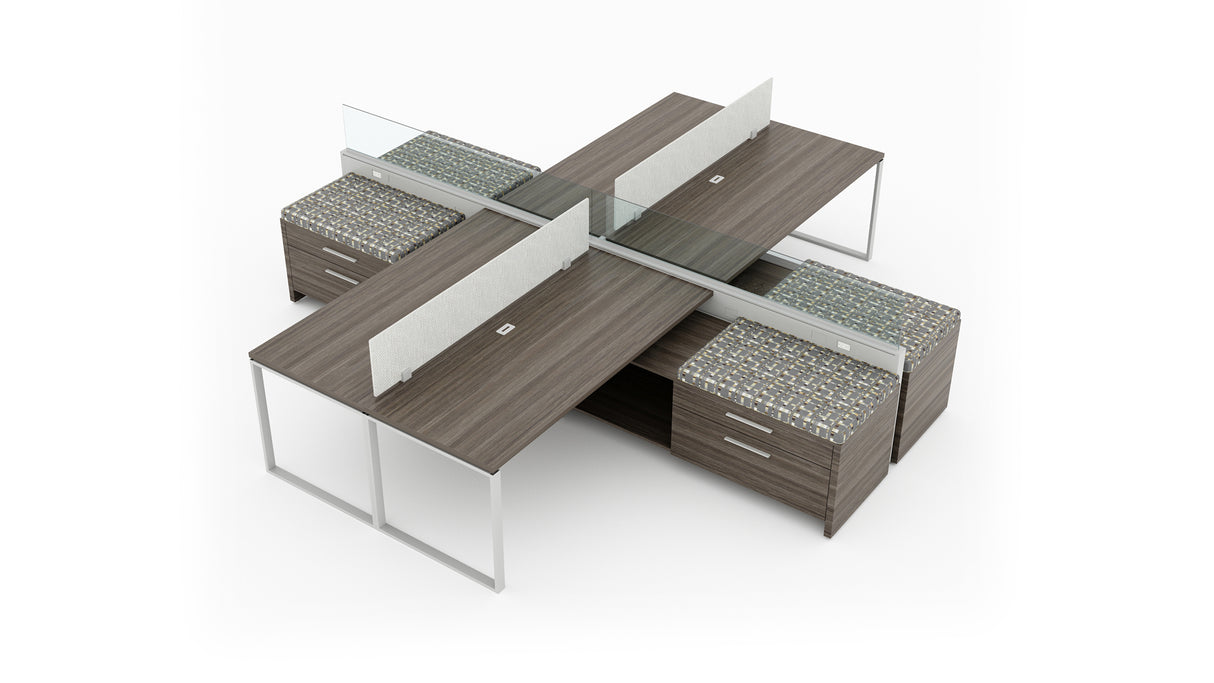 Evolve 4 Person 30" H 72" W Power Beam Typical | EPB521