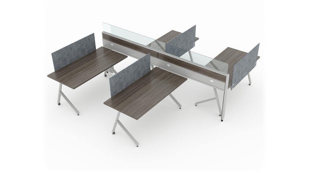 Evolve 4 Person 36" H 60" W Power Beam Typical | EPB525W