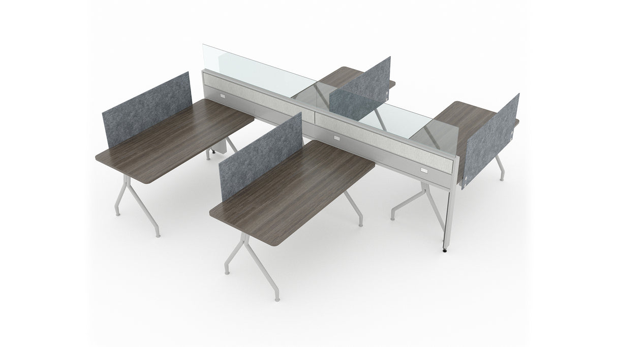 Evolve 4 Person 36" H 60" W Power Beam Typical | EPB526W