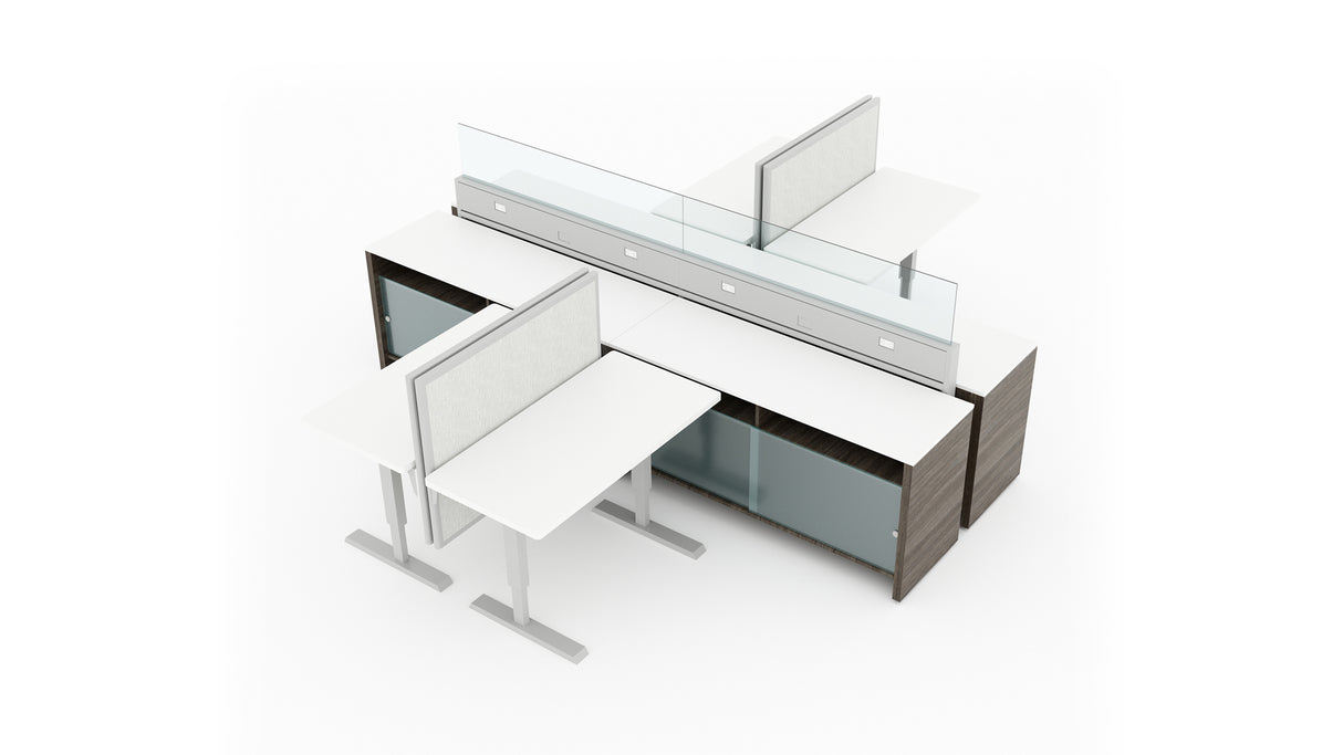 Evolve 4 Person 36" H 54" W Power Beam Typical | EPB529