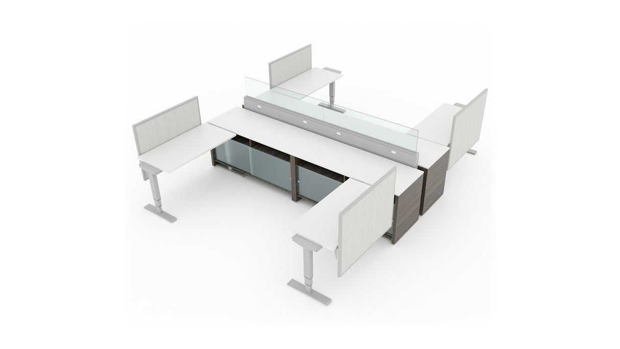 Evolve 4 Person 36" H 54" W Power Beam Typical | EPB529W