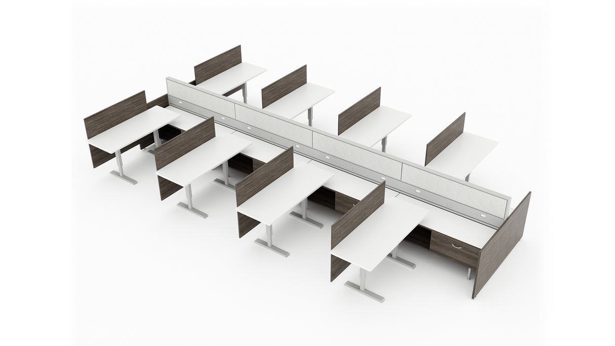 Evolve 8 Person 24" H 60" W Power Beam Typical | EPB530