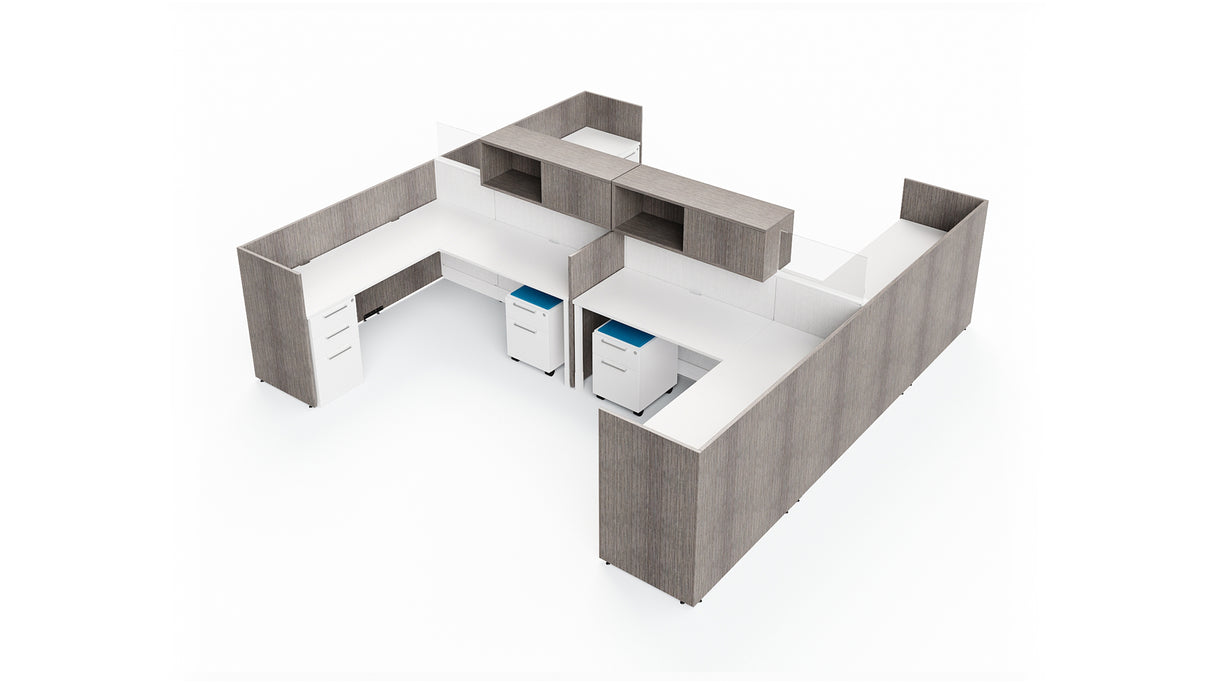 Evolve 4 Person Workstation Typical | EV536GLF