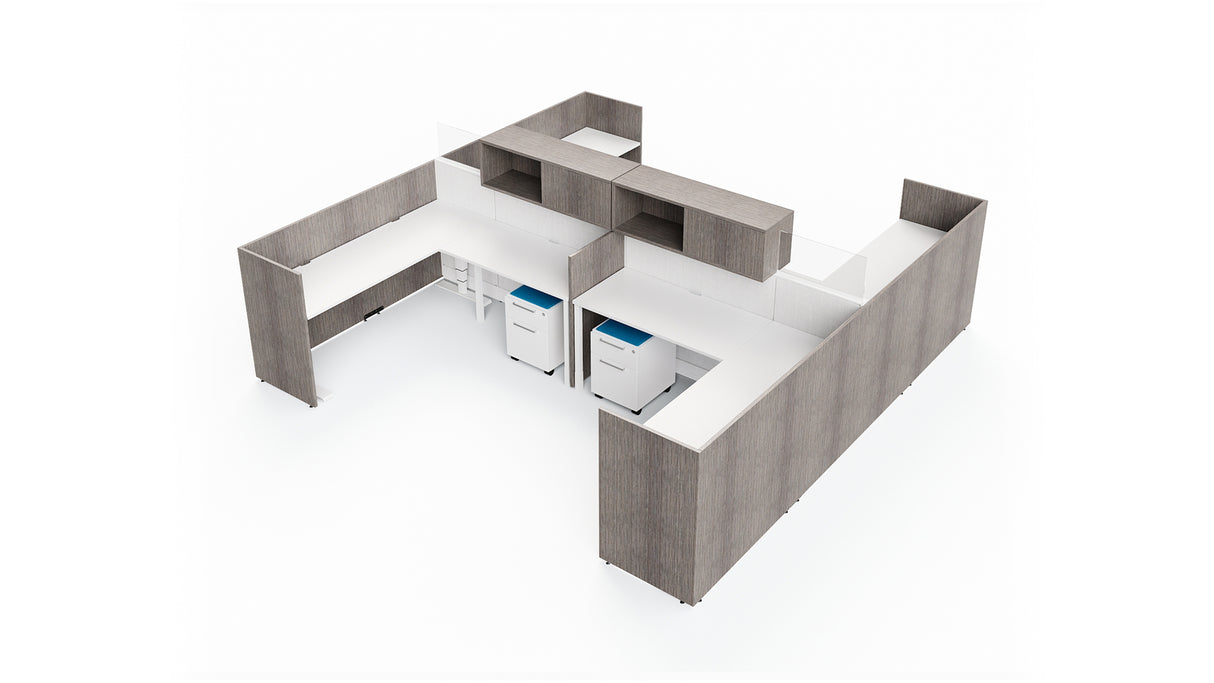 Evolve 4 Person Workstation Typical | EV536GLP