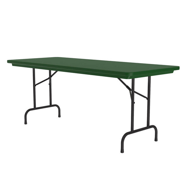 Colorful Blow Mold Fixed Height Folding Table - 60" x 30" | R3060