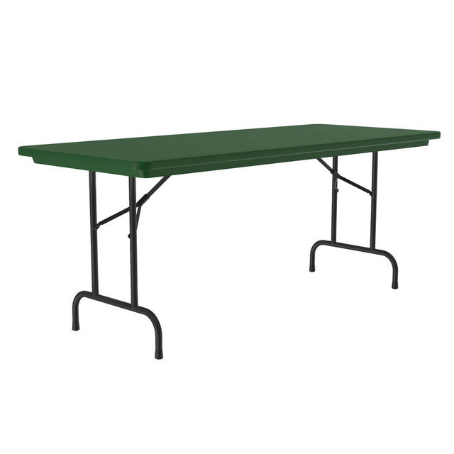Colorful Blow Mold Fixed Height Folding Table - 60" x 30" | R3060