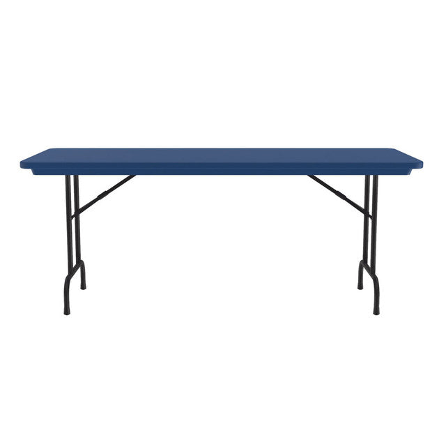 Colorful Blow Mold Fixed Height Folding Table - 60" x 30" | R3060