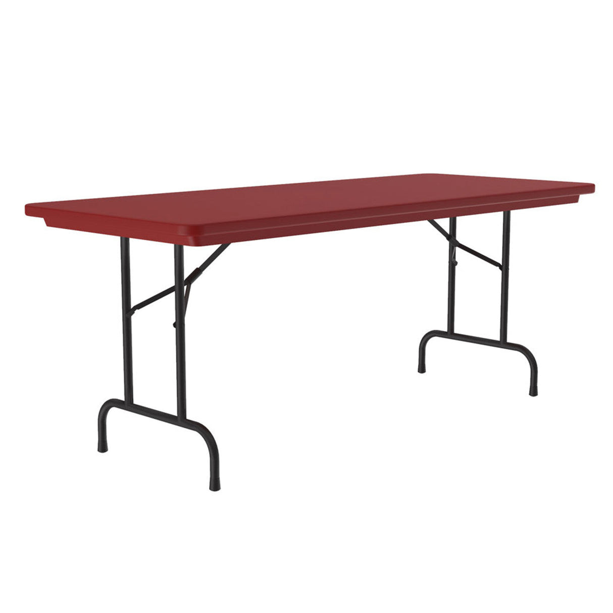 Colorful Blow Mold Fixed Height Folding Table - 60" x 30" | R3060