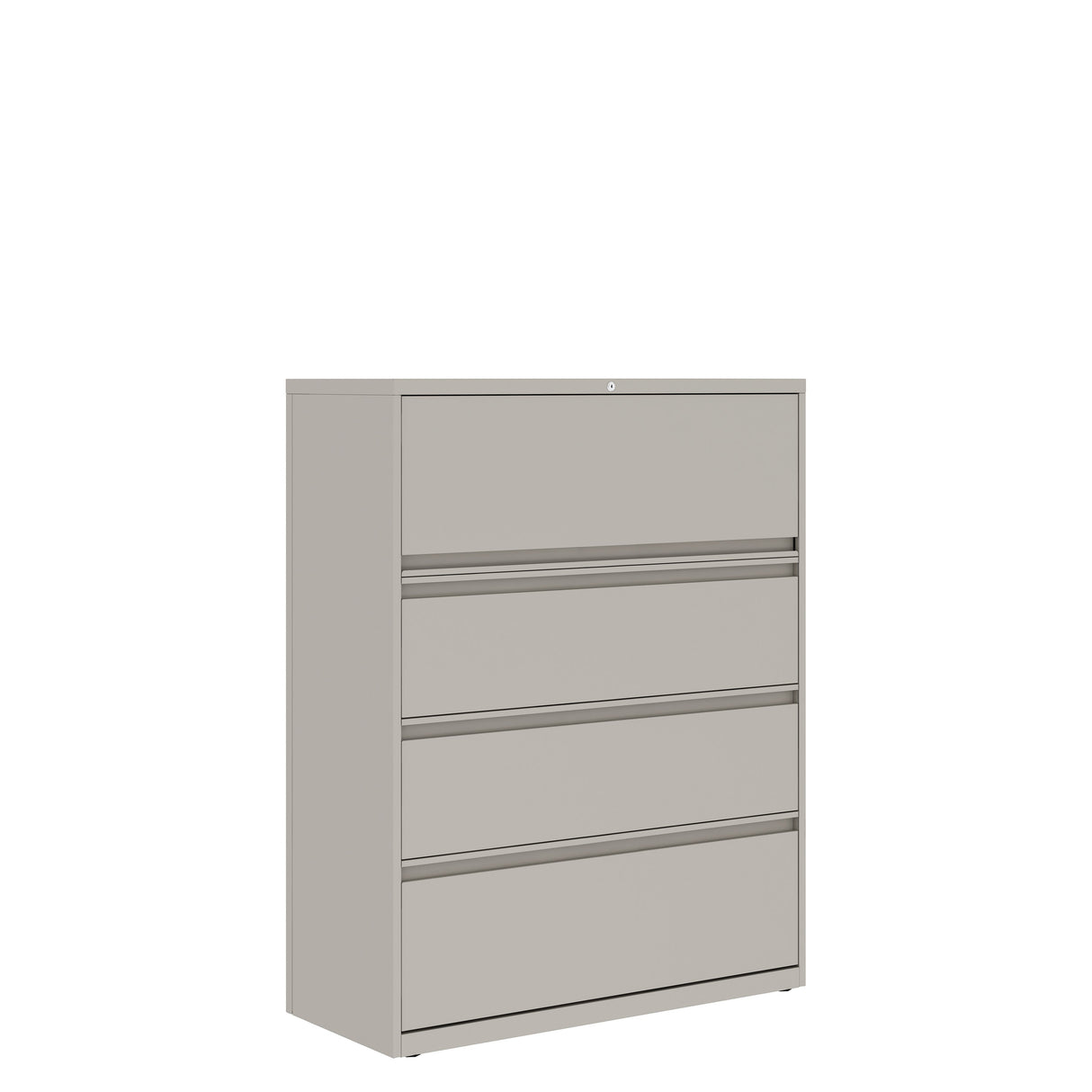 Prime™ 53.6"H Four Drawer Lateral File Cabinet, 42"W x 18"D - One Receding, Three Fixed Front | GULF40H1842P