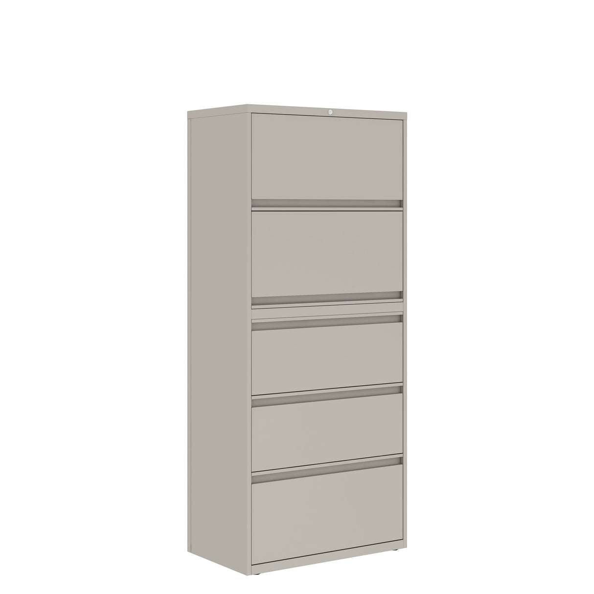 Prime™ 69.6"H Five Drawer Lateral File Cabinet, Posting Shelf, 30"W x 18"D - Two Receding, Three Fixed Front | GULF51G1830P