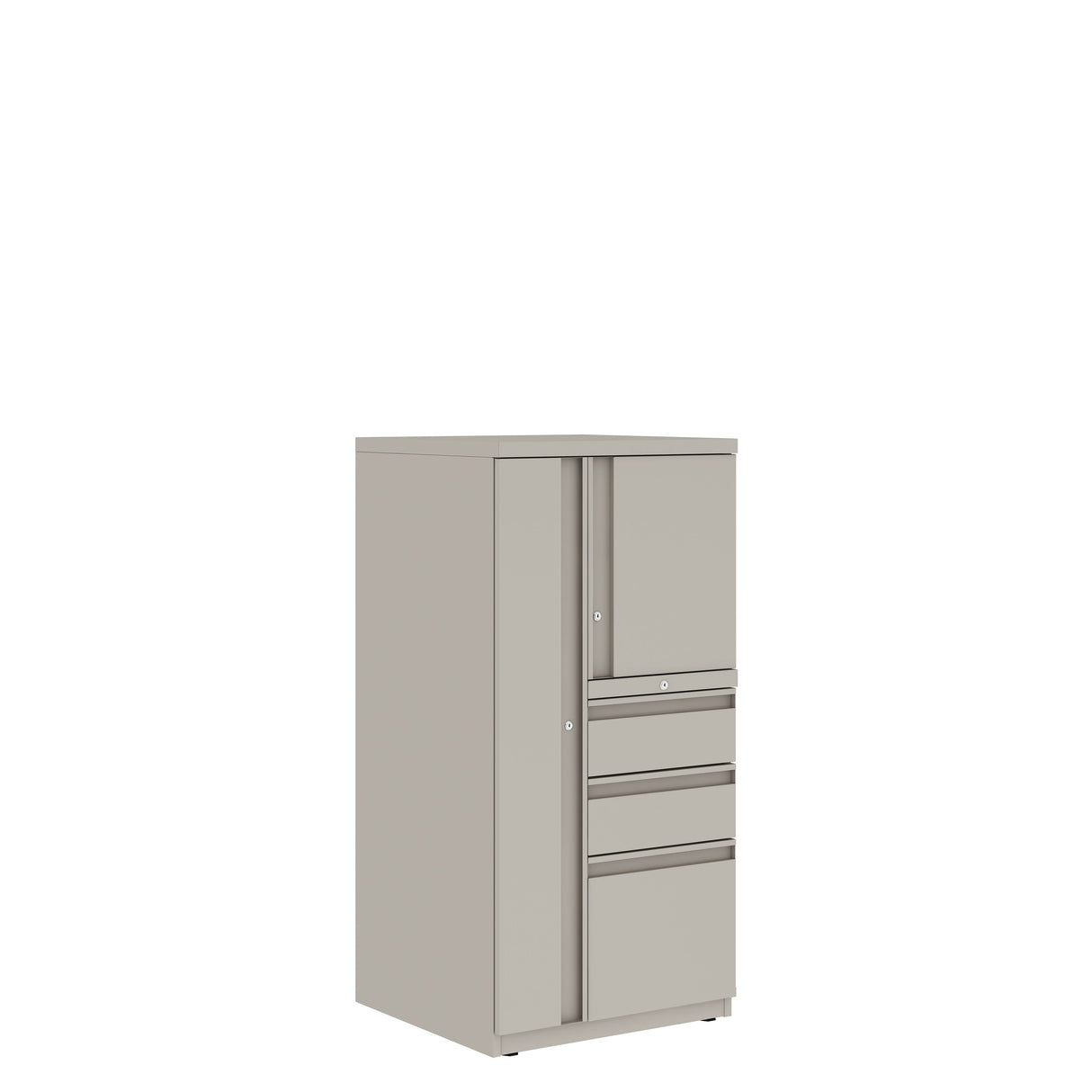 Prime™ 49.6"H Personal Tower, Wardrobe - Left, Box/Box/File - Right | GUSLF4G24BCPL