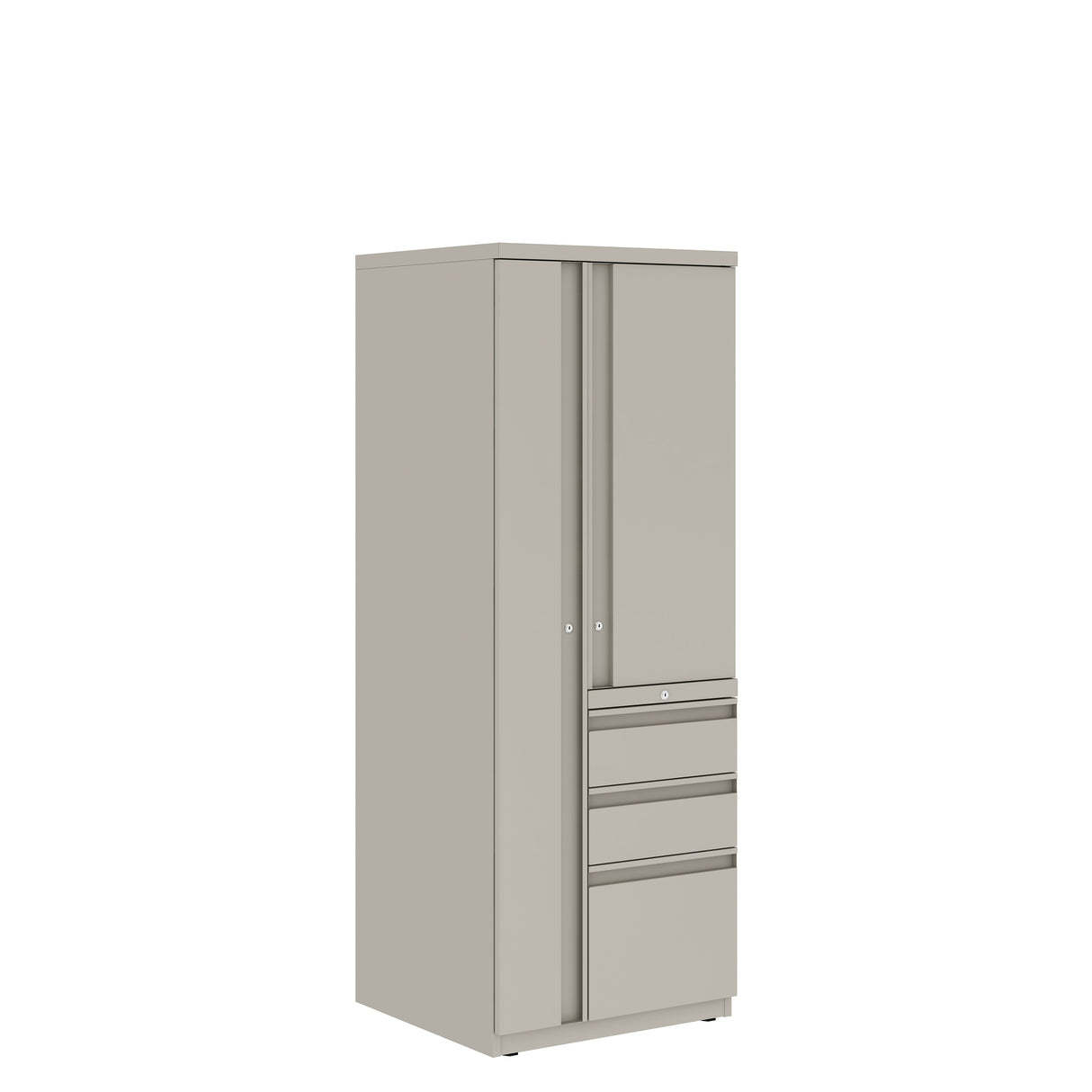 Prime™ 65.6"H Personal Tower, Wardrobe - Left, Box/Box/File - Right | GUSLF5024BCPL