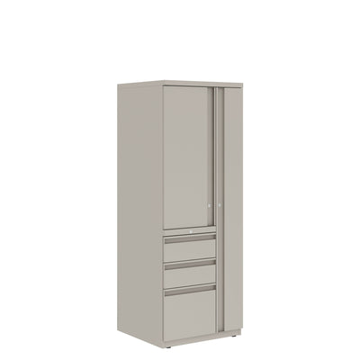 Prime™ 65.6"H Personal Storage Tower, Box/Box/File - Left, Wardrobe - Right | GUSLF5024BCPR