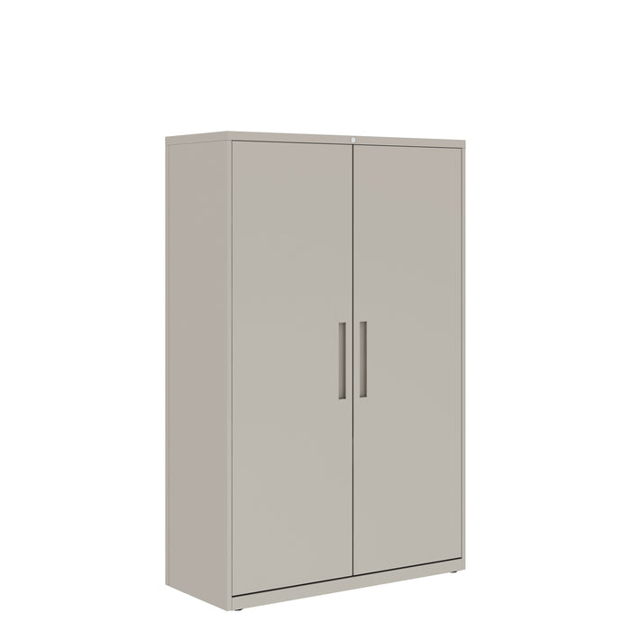 Prime™ 65.6"H Wardrobe Cabinet, 42"W x 18"D - Full Width Shelf & Center Divider, Shelving - Left, Wardrobe - Right | GUWC51C1842P