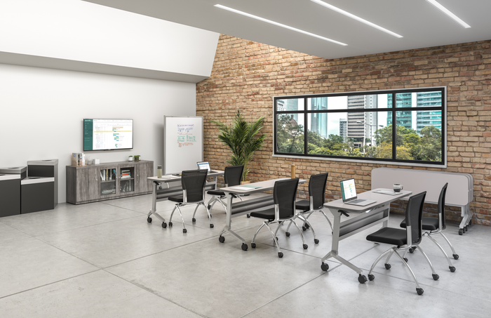 Flip-N-Go® 18 x 60" Rectangular Training Table, LPL | LF1860TS