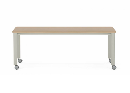 Collaborative Spaces™ 29"H Large Collaboration Table with Small Radius & Casters - 78"W x 48"D | SCTLWSC4878