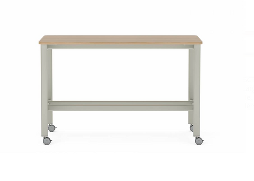 Collaborative Spaces™ 42"H Large Collaboration Table with Small Radius & Casters - 66"W x 48"D | SCTLBSC4866