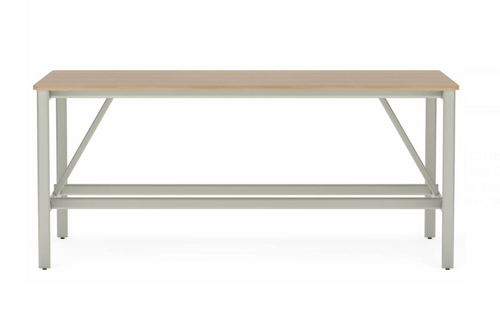 Collaborative Spaces™ 42"H Large Collaboration Table with Small Radius & Levelers - 96"W x 48"D | SCTLBSL4896