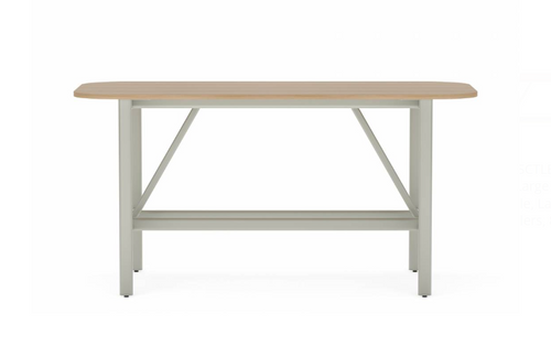 Collaborative Spaces™ 42"H Large Collaboration Table with Large Radius & Levelers - 96"W x 42"D | SCTLBLL4296