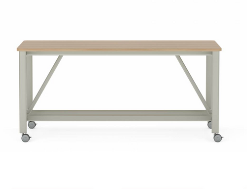 Collaborative Spaces™ 36"H Large Collaboration Table with Small Radius & Casters - 78"W x 36"D | SCTLCSC3678