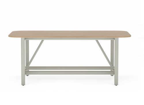 Collaborative Spaces™ 36"H Large Collaboration Table with Large Radius & Levelers - 90"W x 48"D | SCTLCLL4890