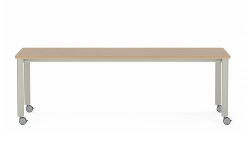 Collaborative Spaces™ 29"H Large Collaboration Table with Small Radius & Casters - 90"W x 42"D | SCTLWSC4290