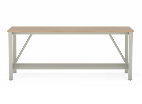 Collaborative Spaces™ 36"H Large Collaboration Table with Small Radius & Levelers - 90"W x 36"D | SCTLCSL3690