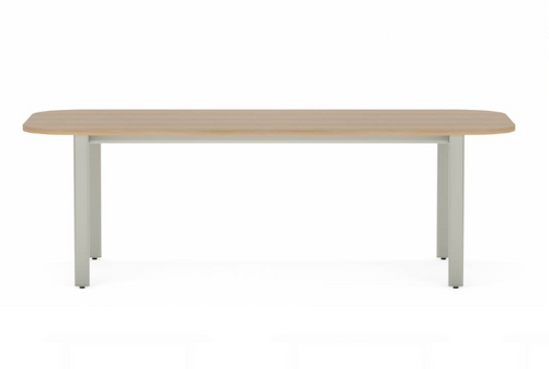 Collaborative Spaces™ 29"H Large Collaboration Table with Large Radius & Levelers - 90"W x 42"D | SCTLWLL4290