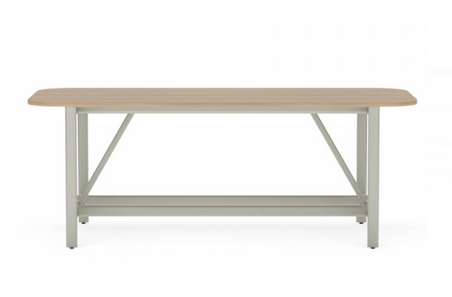 Collaborative Spaces™ 36"H Large Collaboration Table with Large Radius & Levelers - 96"W x 48"D | SCTLCLL4896