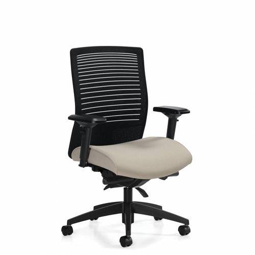 Loover Synchro-Tilter Mesh Mid Back Chair | 2662-0