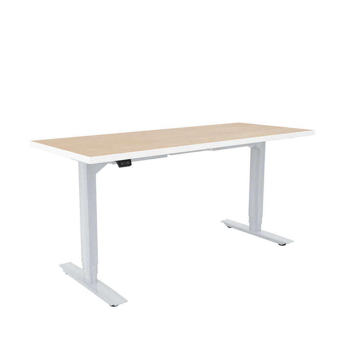 ML-Series Height-Adjustable Table, 24x60 Laminate Top, 2-Stage/2-Leg Base | ML222460