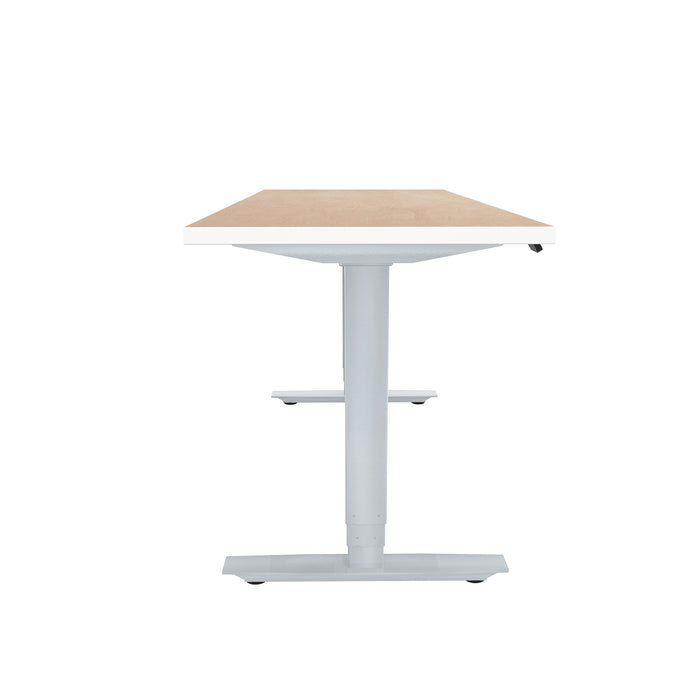 ML-Series Height-Adjustable Table, 24x60 Laminate Top, 2-Stage/2-Leg Base | ML222460
