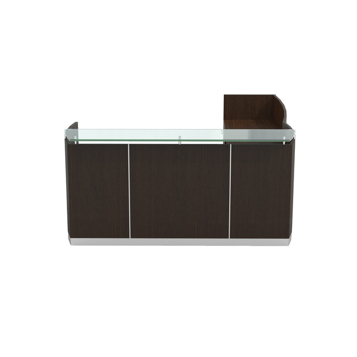 Medina™ Reception Station with Return, B/B/F & F/F Pedestals | MNRSLBF